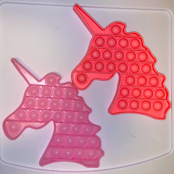 Pink unicorn pop it 2 pack. Fidget toy - Picture 1 of 1
